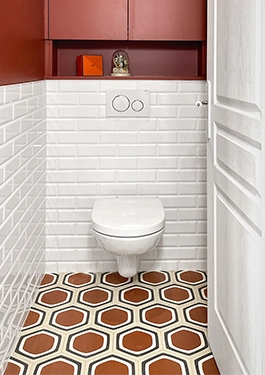 red-hexagon-cement-tiles-guest-toilet-floor