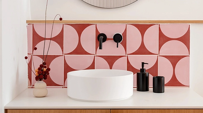 modern-pink-red-cement-tiles-bathroom-backsplash-floor